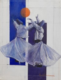 Abdul Hameed, 18 x 24 inch, Acrylic on Canvas, Figurative Painting, AC-ADHD-012